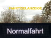 Fahrtzielanzeige