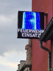 Warnanzeige Feuerwehrausfahrt
