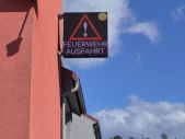 Warnanzeige Feuerwehrausfahrt