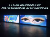 LED-Werbung an der Hausmauer