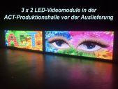 LED-Werbung an der Hausmauer