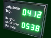 Unfall-Anzeigedisplay