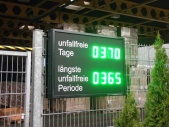 Unfall-Anzeigedisplay