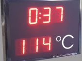 Temperaturanstieg-LED-Anzeige