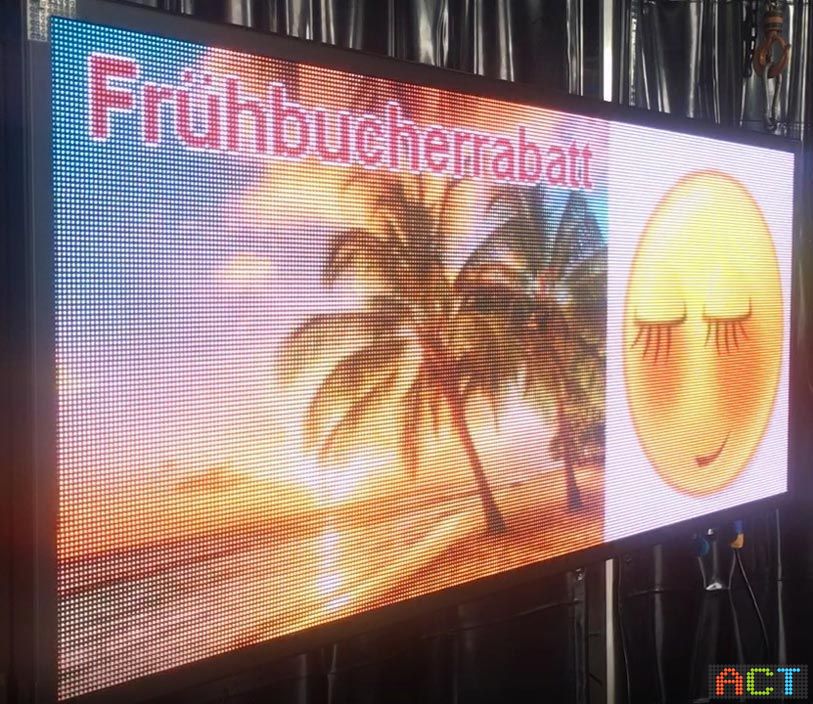 Programmierbares LED-Schild & Laufschrift Display 35,5 x 19,3 cm