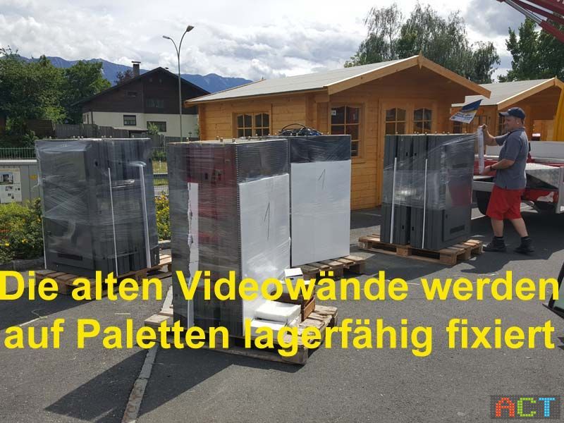Videowand-Werbung