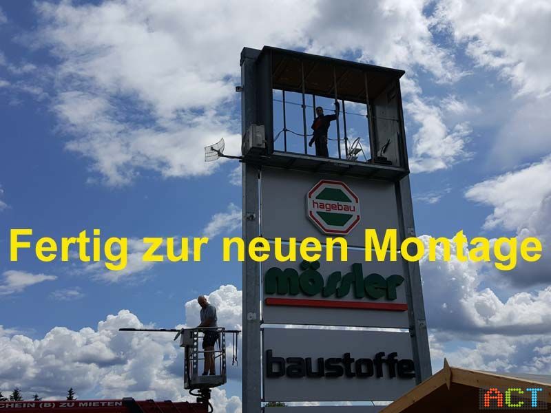 Videowand-Werbung