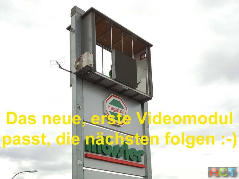Videowand-Werbung