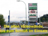 Videowand-Werbung