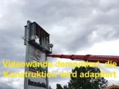Videowand-Werbung