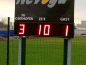 Sportplatz-Anzeigetafel