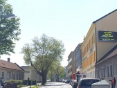 Videowand-Fassadenwerbung