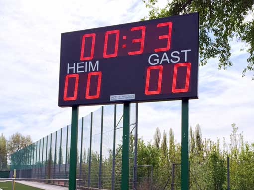 Sportplatzanzeige