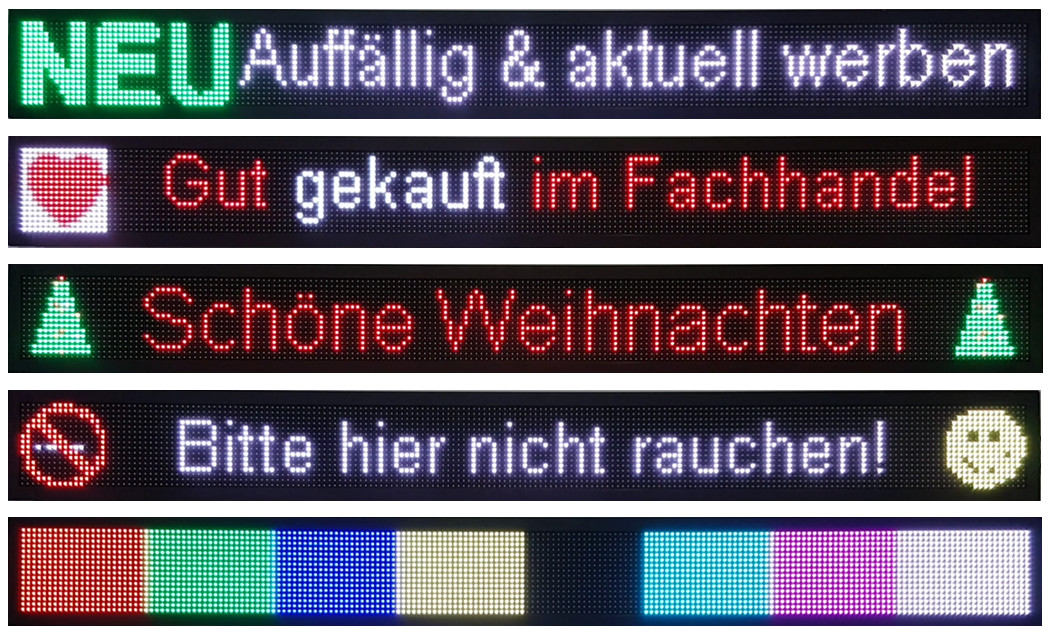 ACT GmbH LED-Displays - 39% Rabatt: LED Matrix-Laufschriften für innen