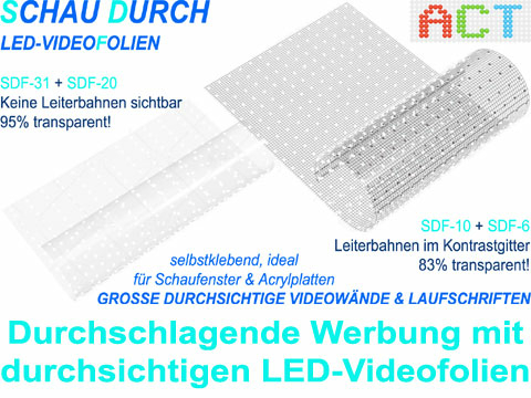 LED-Videofolien