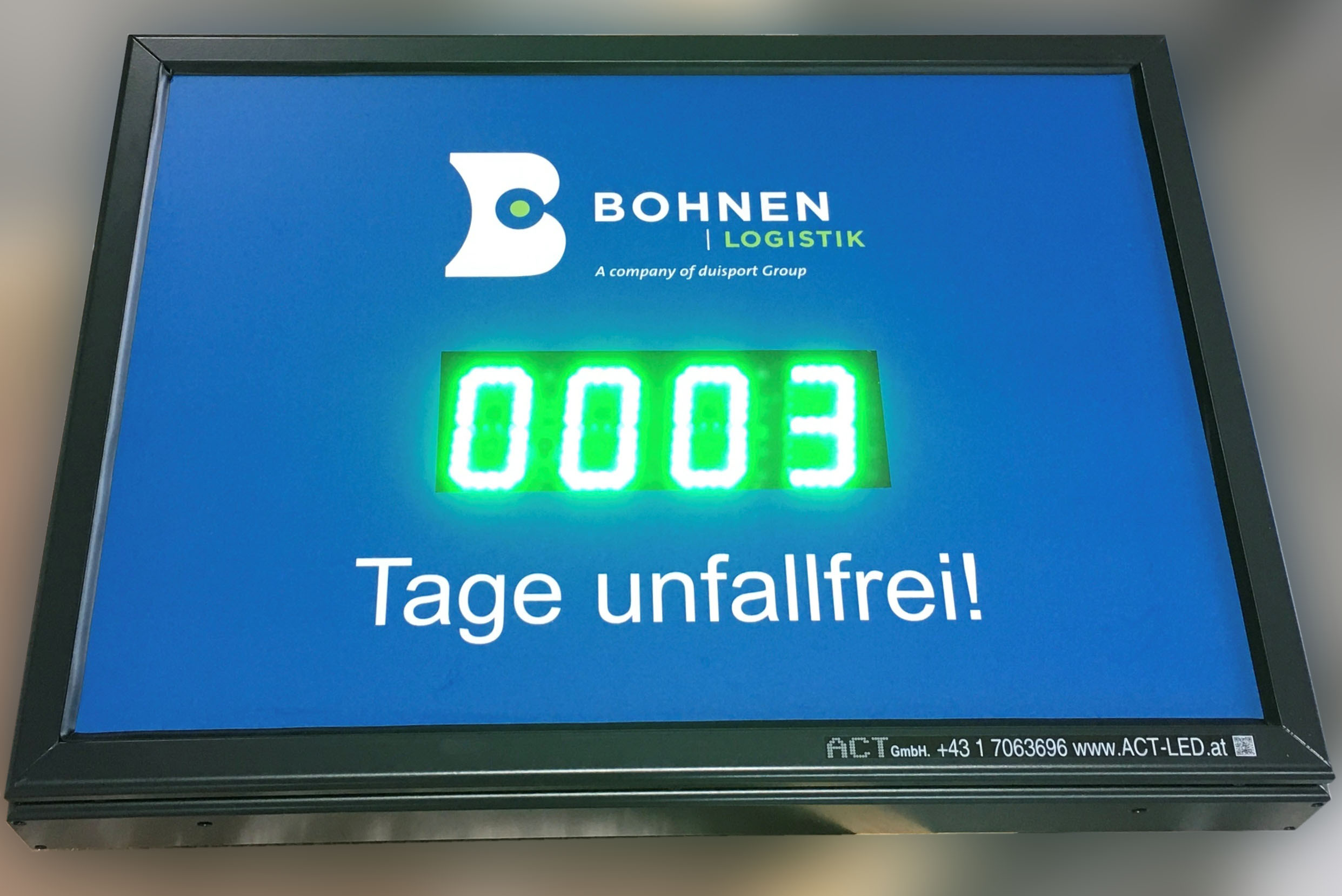 Tageszählertafel