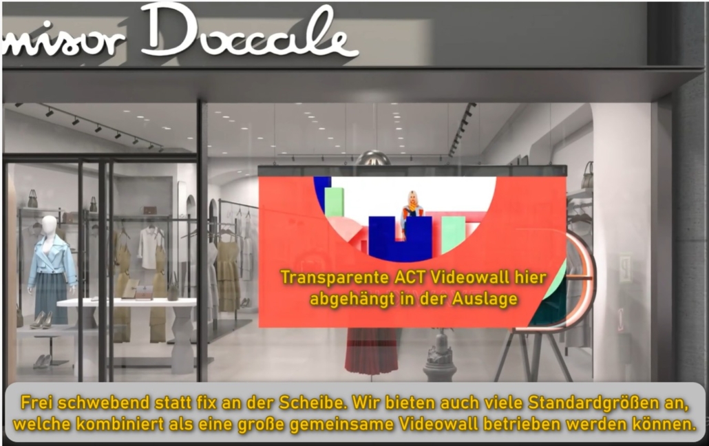 Durchsichtiges LED Display