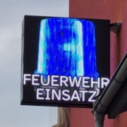 Warnanzeigen Feuerwehrausfahrt